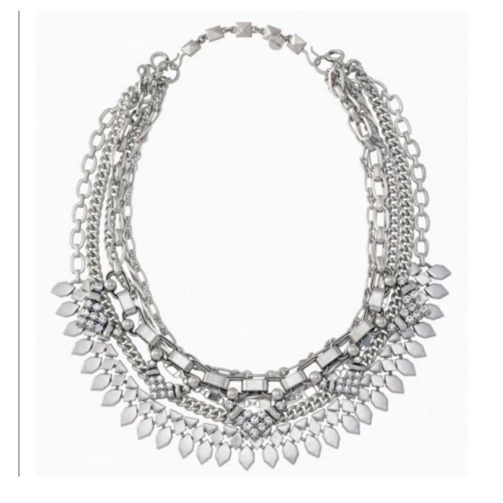Stella & Dot Silver Sutton 5-in-1 Statement Necklace